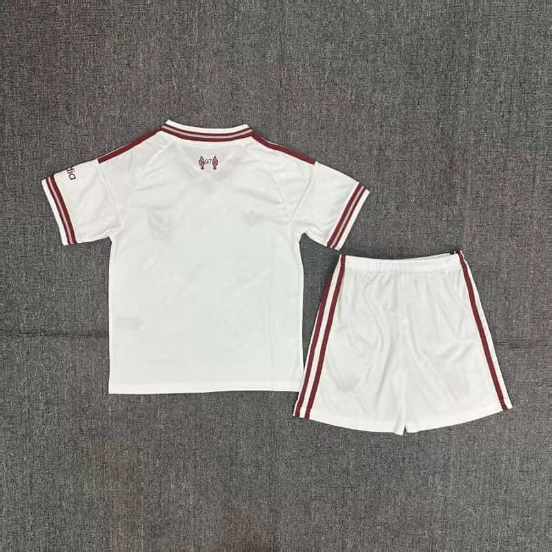 Liverpool 26/27 Kids Away Soccer Jersey And Shorts (Leaked)