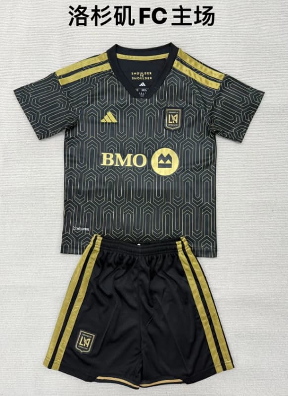 Los Angeles FC 2026 Kids Home Soccer Jersey And Shorts