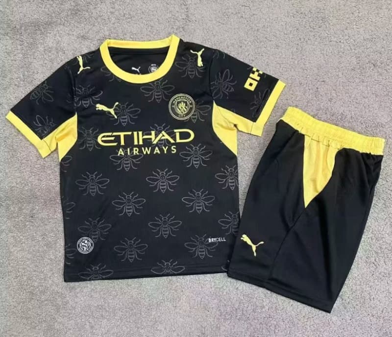 Manchester City 26/27 Kids Away Soccer Jersey And Shorts Manchester City 26/27 Kids Away Soccer Jersey And Shorts