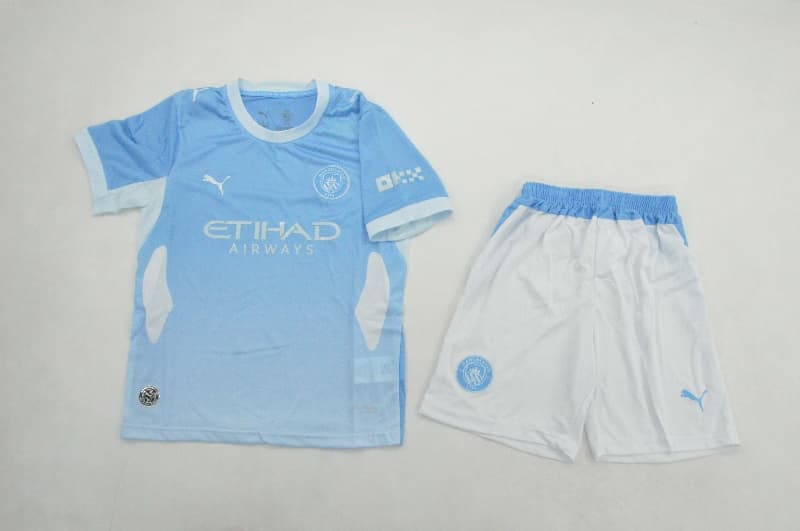 Manchester City 26/27 Kids Home Soccer Jersey And Shorts (Player) Manchester City 26/27 Kids Home Soccer Jersey And Shorts (Player)