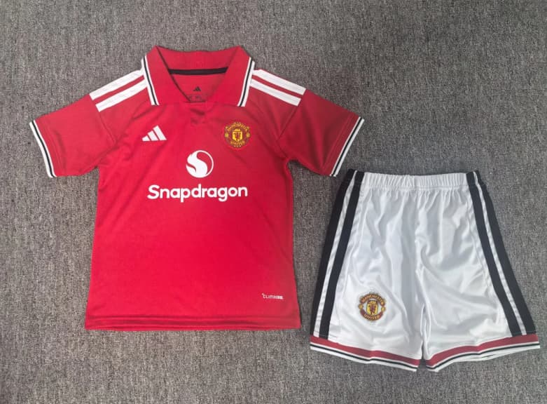 Manchester United 26/27 Kids Home Soccer Jersey And Shorts (Leaked) Manchester United 26/27 Kids Home Soccer Jersey And Shorts (Leaked)