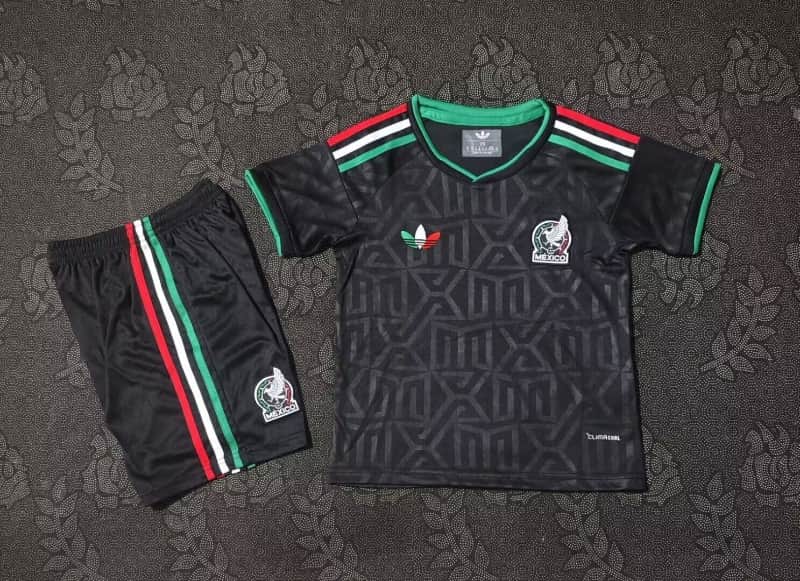 Mexico 2026 Kids Third Soccer Jersey And Shorts