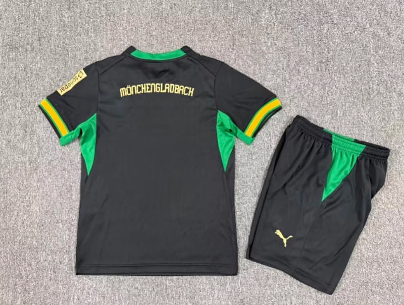 Monchengladbach 26/27 Kids Away Soccer Jersey And Shorts