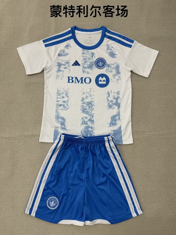 Montreal 2026 Kids Away Soccer Jersey And Shorts Montreal 2026 Kids Away Soccer Jersey And Shorts