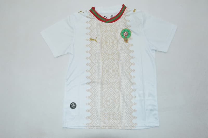 Morocco 2026 Kids World Cup Away Soccer Jersey And Shorts