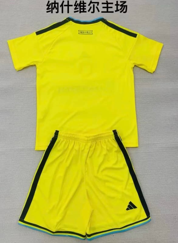 Nashville 2026 Kids Home Soccer Jersey And Shorts