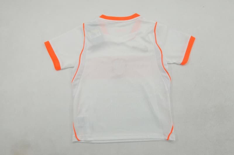 Netherlands 2026 Kids World Cup Away Soccer Jersey And Shorts