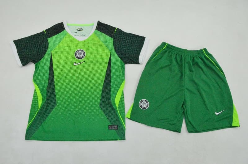 Nigeria 2026 Kids Away Soccer Jersey And Shorts