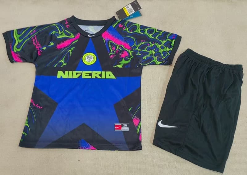 Nigeria 2026 Kids Goalkeeper Soccer Jersey And Shorts