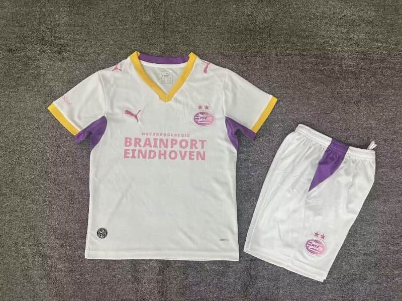 PSV Eindhoven 26/27 Kids Away Soccer Jersey And Shorts