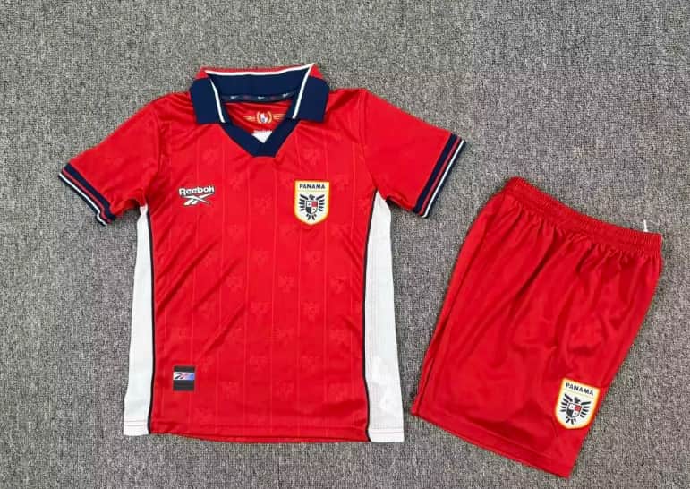 Panama 2026 Kids World Cup Home Soccer Jersey And Shorts Panama 2026 Kids World Cup Home Soccer Jersey And Shorts