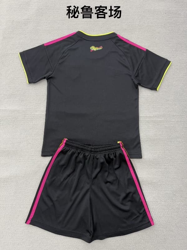 Peru 2026 Kids Away Soccer Jersey And Shorts