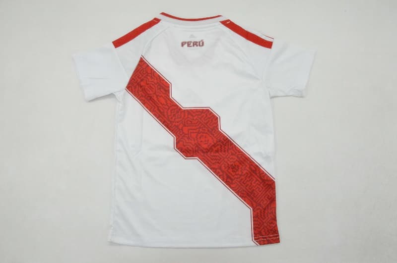 Peru 2026 Kids Home Soccer Jersey And Shorts