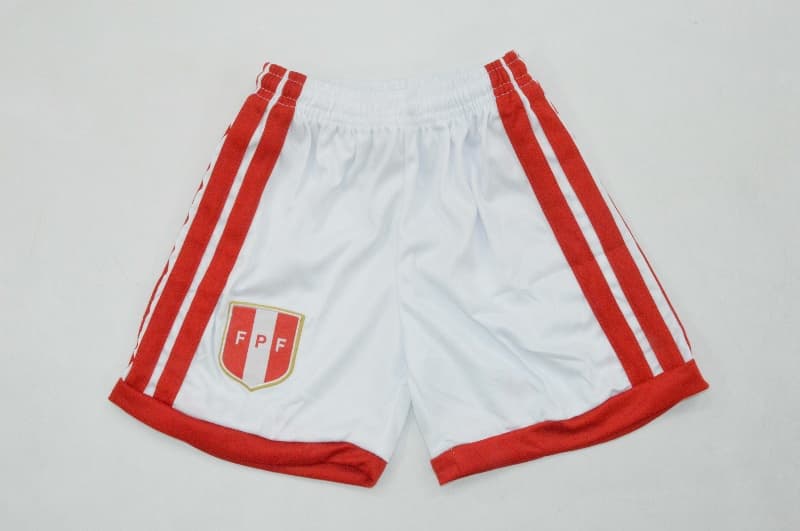 Peru 2026 Kids Home Soccer Jersey And Shorts