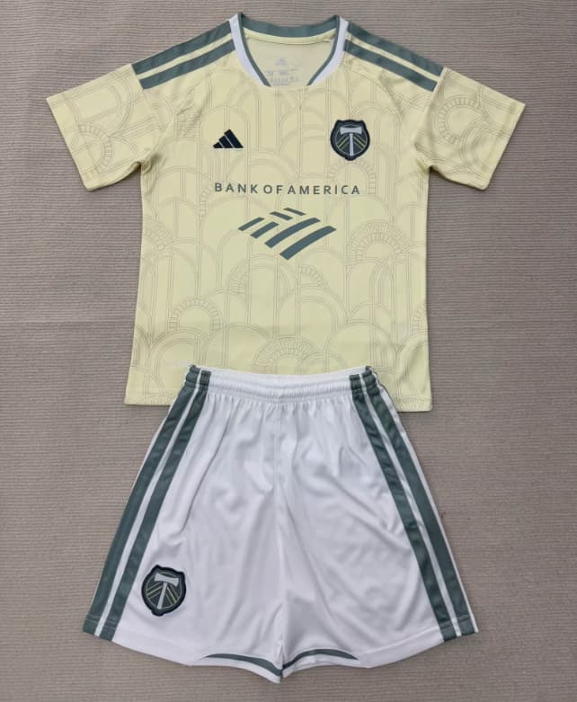 Portland Timbers 2026 Kids Away Soccer Jersey And Shorts Portland Timbers 2026 Kids Away Soccer Jersey And Shorts