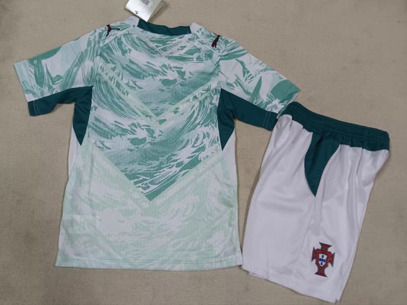 Portugal 2026 Kids World Cup Away Soccer Jersey And Shorts (Player)