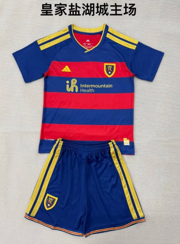 Real Salt Lake 2026 Kids Home Soccer Jersey And Shorts