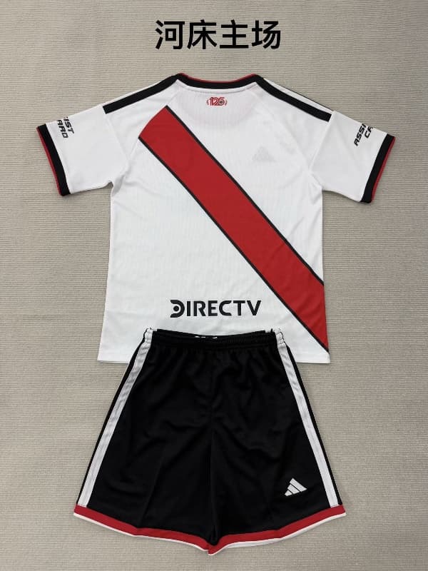 River Plate 2026 Kids Home Soccer Jersey And Shorts