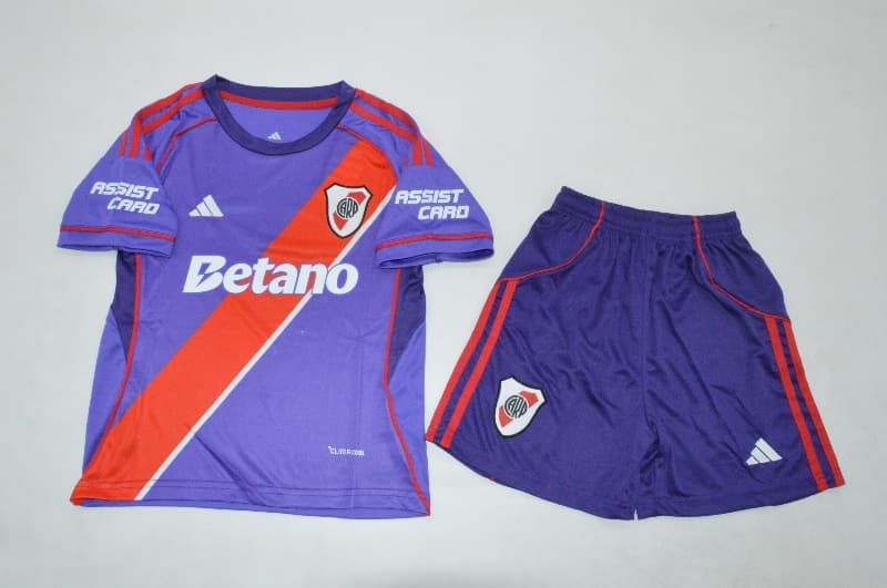 River Plate 2026 Kids Third Soccer Jersey And Shorts