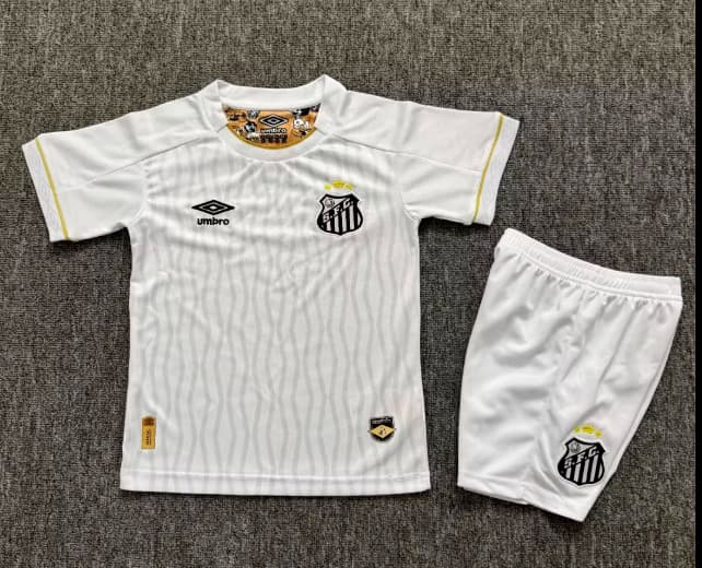 Santos 2026 Kids Home Soccer Jersey And Shorts Santos 2026 Kids Home Soccer Jersey And Shorts