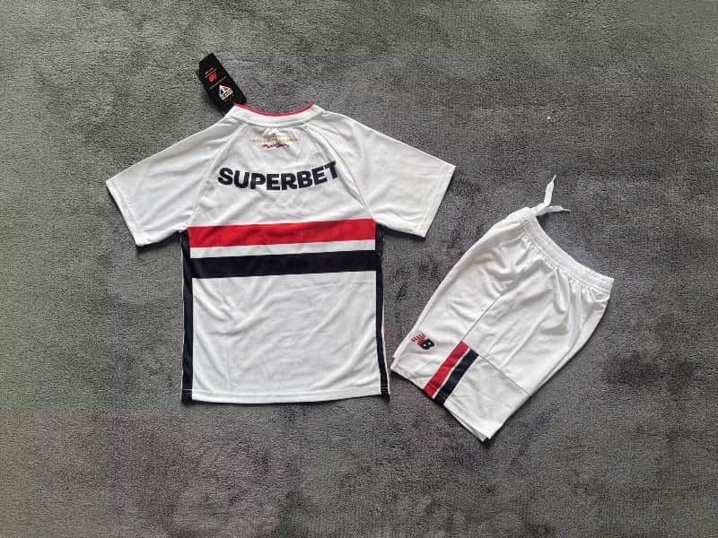 Sao Paulo 2026 Kids Away Soccer Jersey And Shorts