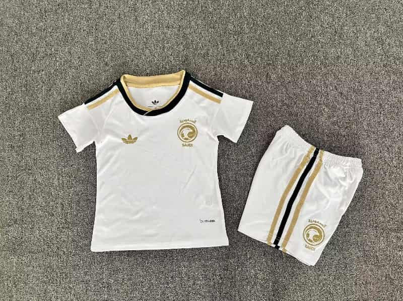 Saudi Arabia 2026 Kids World Cup Away Soccer Jersey And Shorts Saudi Arabia 2026 Kids World Cup Away Soccer Jersey And Shorts