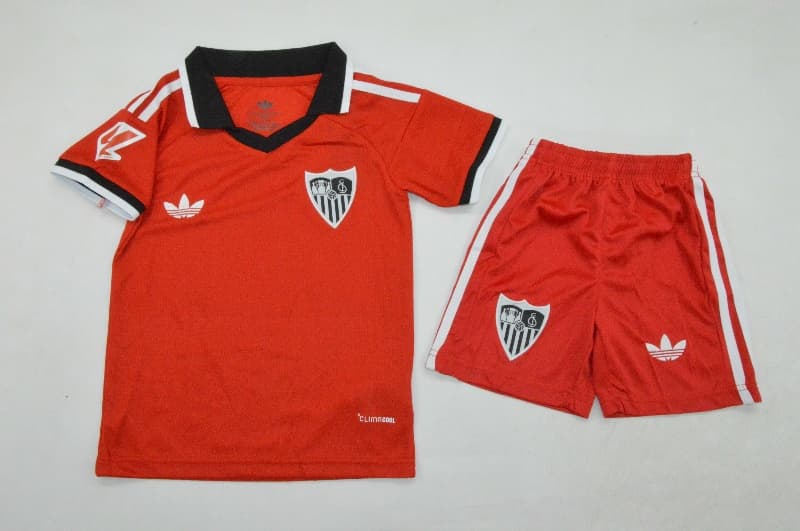 Sevilla 26/27 Kids Away Soccer Jersey And Shorts Sevilla 26/27 Kids Away Soccer Jersey And Shorts