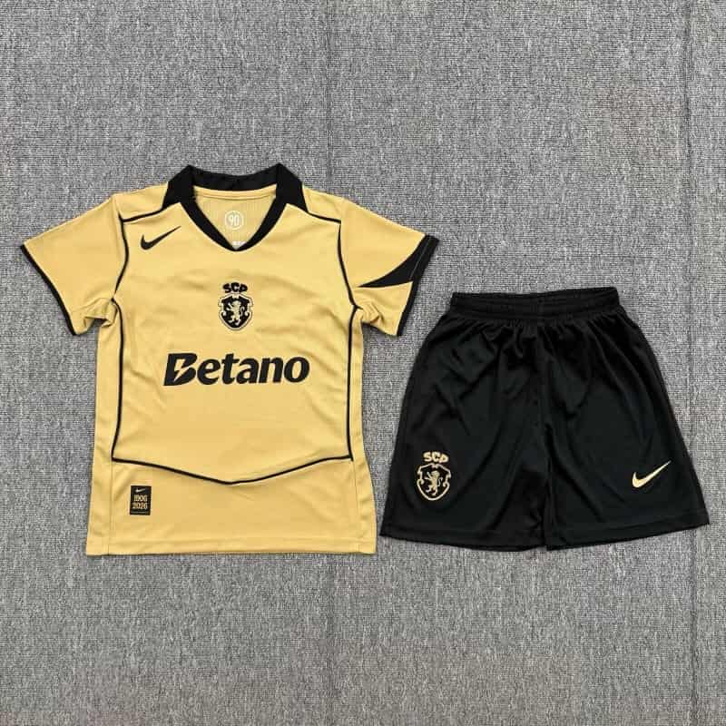 Sporting Lisbon 26/27 Kids Away Soccer Jersey And Shorts Sporting Lisbon 26/27 Kids Away Soccer Jersey And Shorts