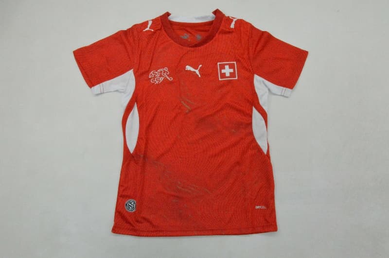 Switzerland 2026 Kids World Cup Home Soccer Jersey And Shorts