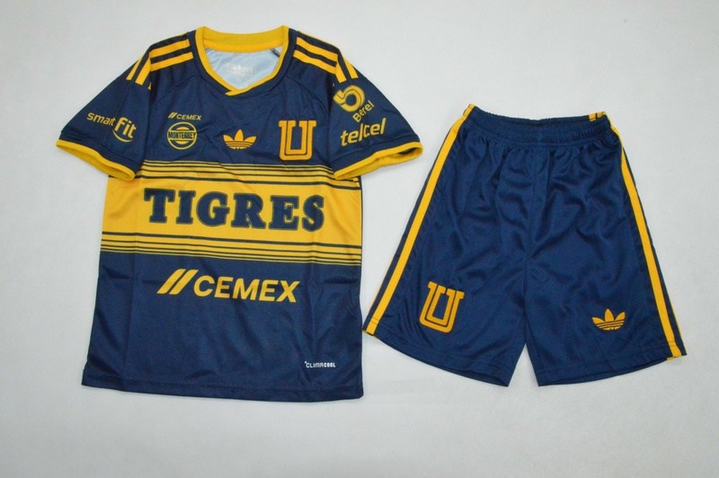 Tigres UANL 26/27 Kids Away Soccer Jersey And Shorts Tigres UANL 26/27 Kids Away Soccer Jersey And Shorts