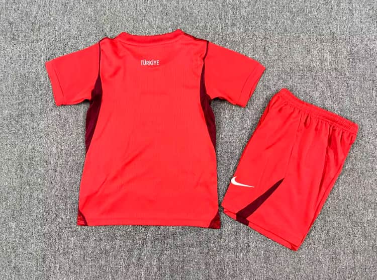 Turkey 2026 Kids Away Soccer Jersey And Shorts