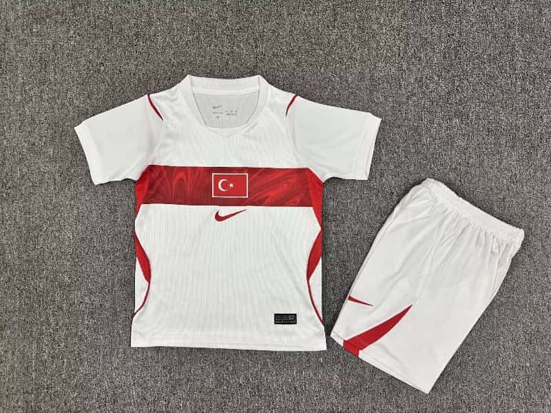 Turkey 2026 Kids Home Soccer Jersey And Shorts