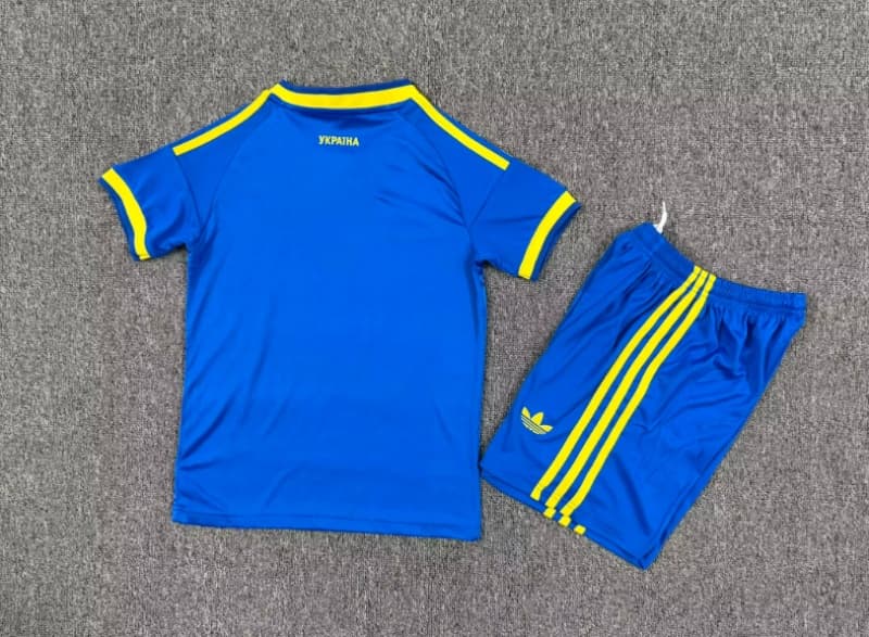 Ukraine 2026 Kids Away Soccer Jersey And Shorts