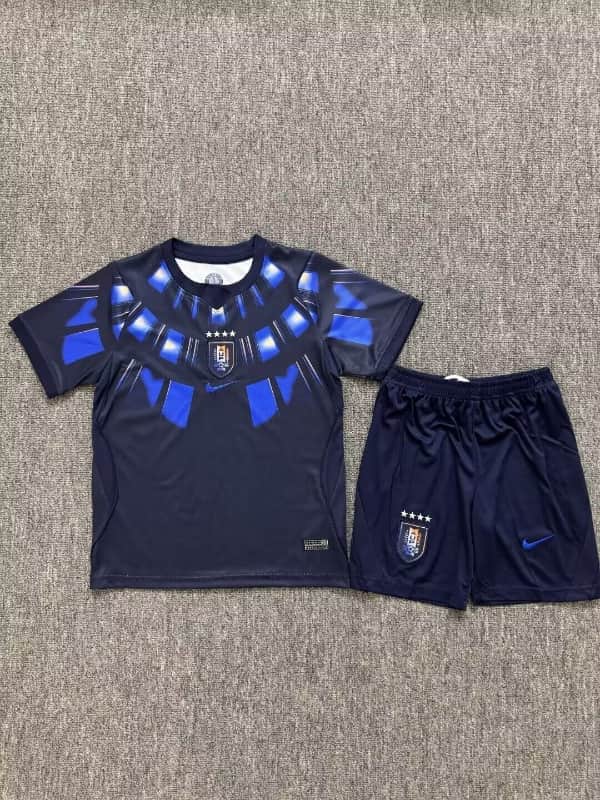 Uruguay 2026 Kids Away Soccer Jersey And Shorts
