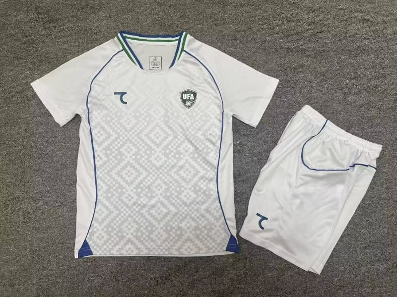 Uzbekistan 2026 Kids Away Soccer Jersey And Shorts Uzbekistan 2026 Kids Away Soccer Jersey And Shorts