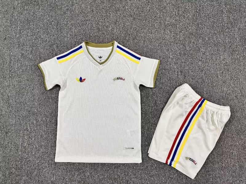 Venezuela 2026 Kids Away Soccer Jersey And Shorts Venezuela 2026 Kids Away Soccer Jersey And Shorts