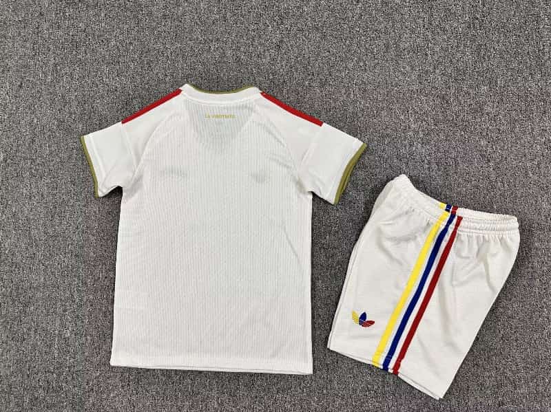Venezuela 2026 Kids Away Soccer Jersey And Shorts
