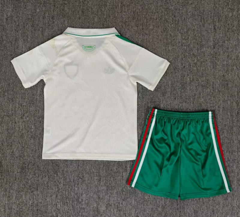 Wales 2026 Kids Away Soccer Jersey And Shorts