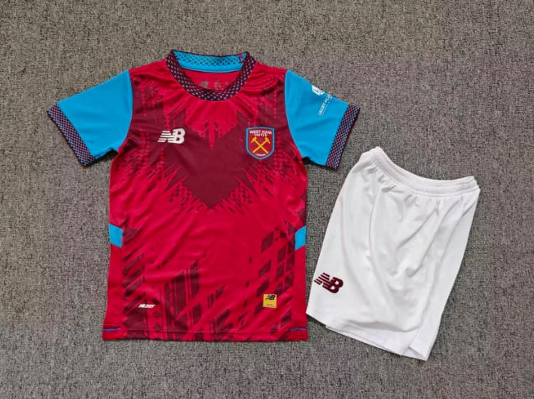 West Ham 26/27 Kids Home Soccer Jersey And Shorts West Ham 26/27 Kids Home Soccer Jersey And Shorts