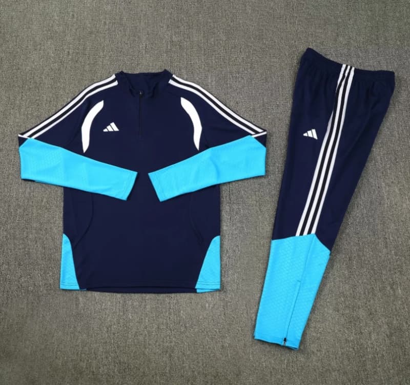 AAA(Thailand) Adidas 2026 Dark Blue Soccer Tracksuit