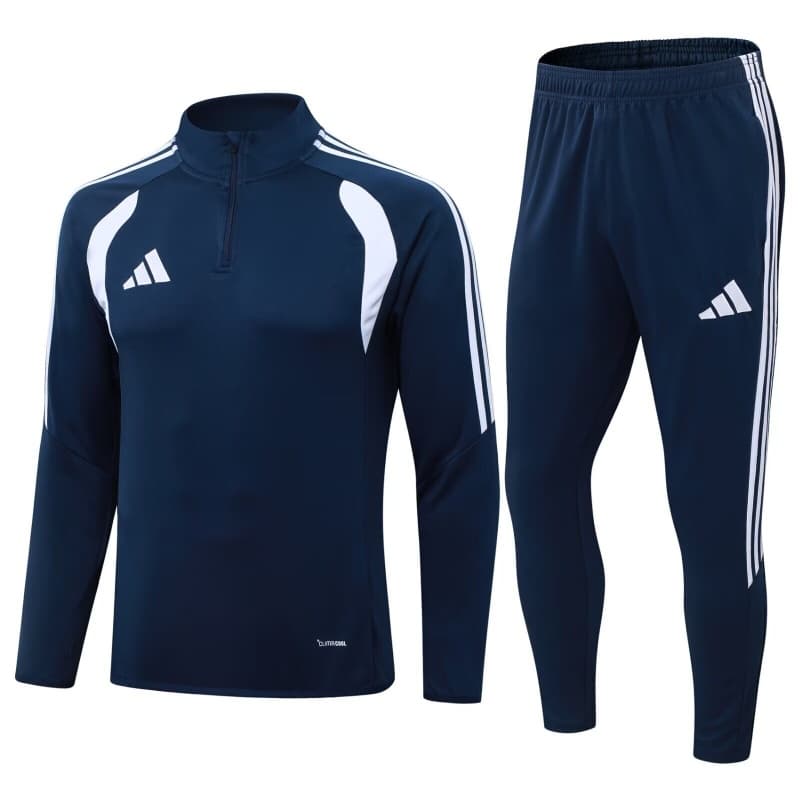 AAA(Thailand) Adidas 2026 Dark Blue Soccer Tracksuit 04 AAA(Thailand) Adidas 2026 Dark Blue Soccer Tracksuit 04