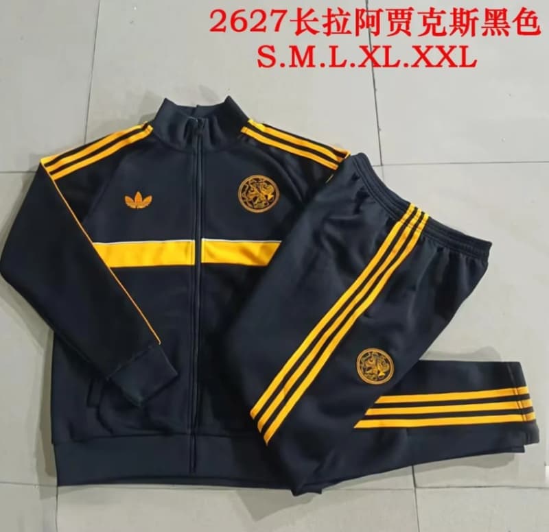 AAA(Thailand) Ajax 26/27 Black Soccer Tracksuit 02 AAA(Thailand) Ajax 26/27 Black Soccer Tracksuit 02