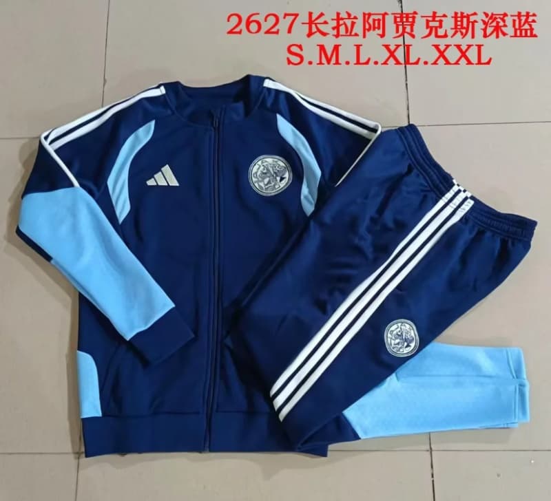 AAA(Thailand) Ajax 26/27 Dark Blue Soccer Tracksuit 02 AAA(Thailand) Ajax 26/27 Dark Blue Soccer Tracksuit 02