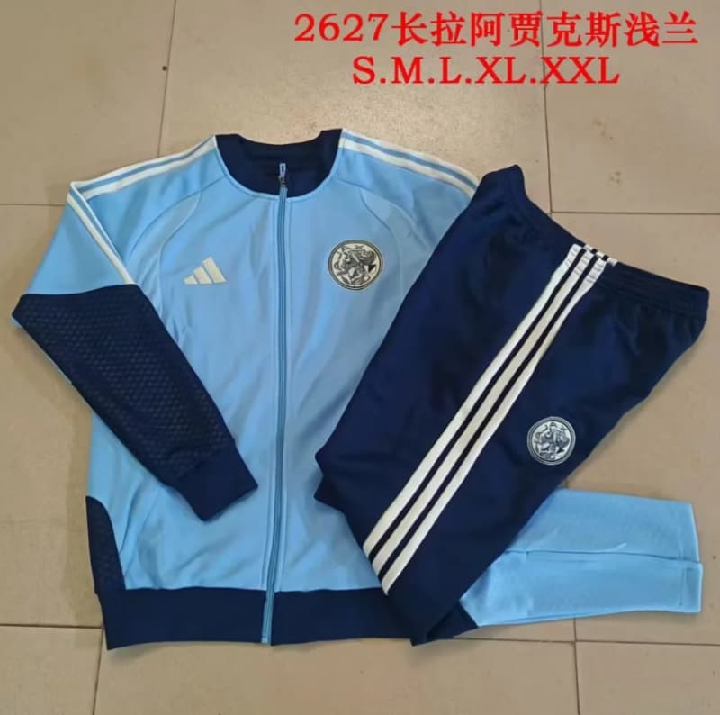 AAA(Thailand) Ajax 26/27 Light Blue Soccer Tracksuit 02 AAA(Thailand) Ajax 26/27 Light Blue Soccer Tracksuit 02