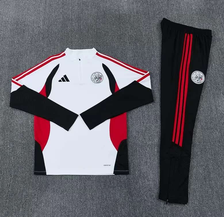 AAA(Thailand) Ajax 26/27 White Soccer Tracksuit AAA(Thailand) Ajax 26/27 White Soccer Tracksuit