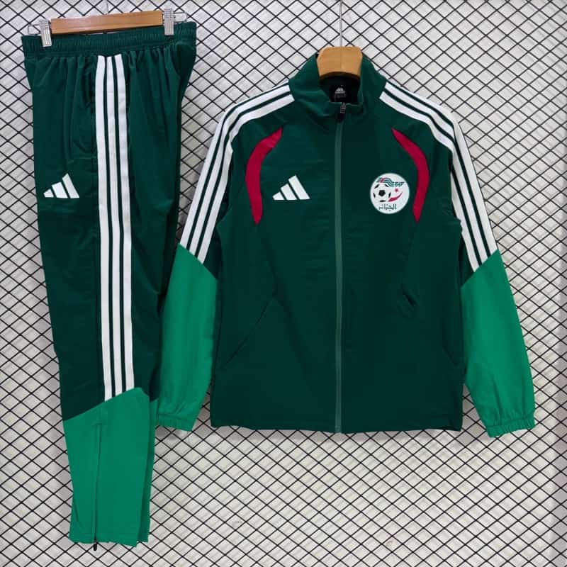 AAA(Thailand) Algeria 2026 Green Soccer Tracksuit 05