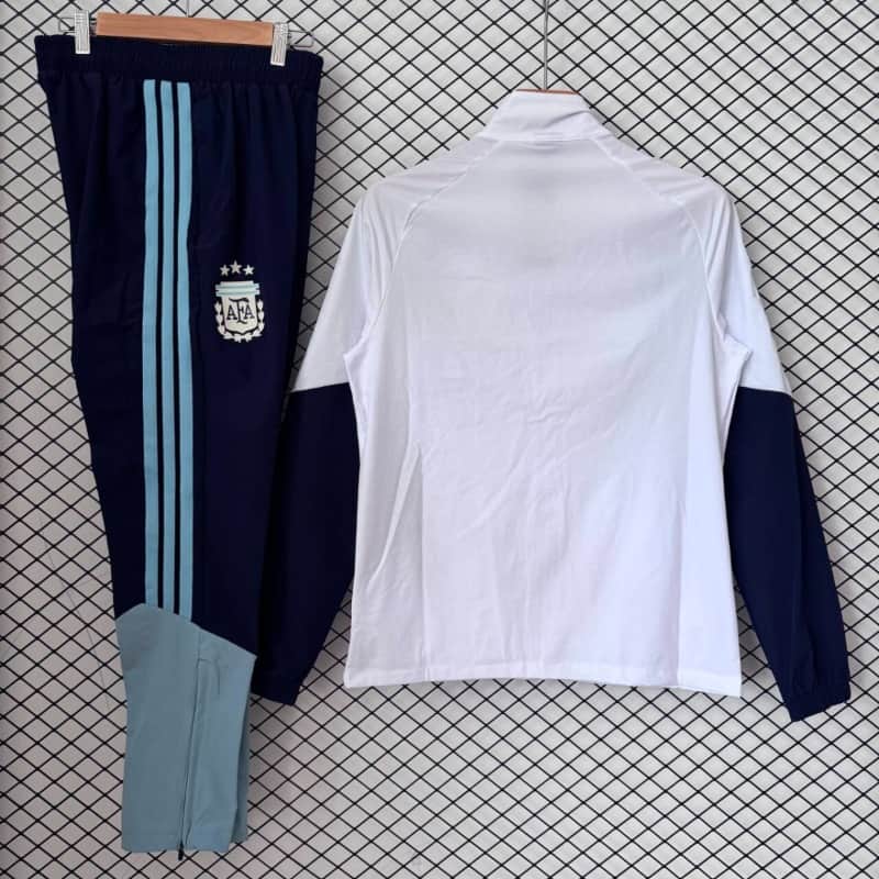 AAA(Thailand) Argentina 2026 White Soccer Tracksuit 04
