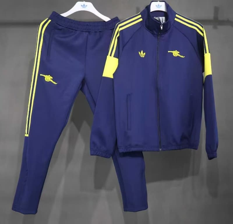 AAA(Thailand) Arsenal 26/27 Dark Blue Soccer Tracksuit 02