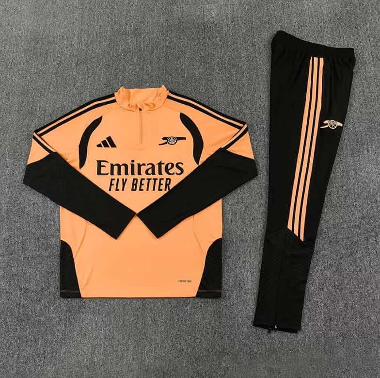 AAA(Thailand) Arsenal 26/27 Orange Soccer Tracksuit AAA(Thailand) Arsenal 26/27 Orange Soccer Tracksuit