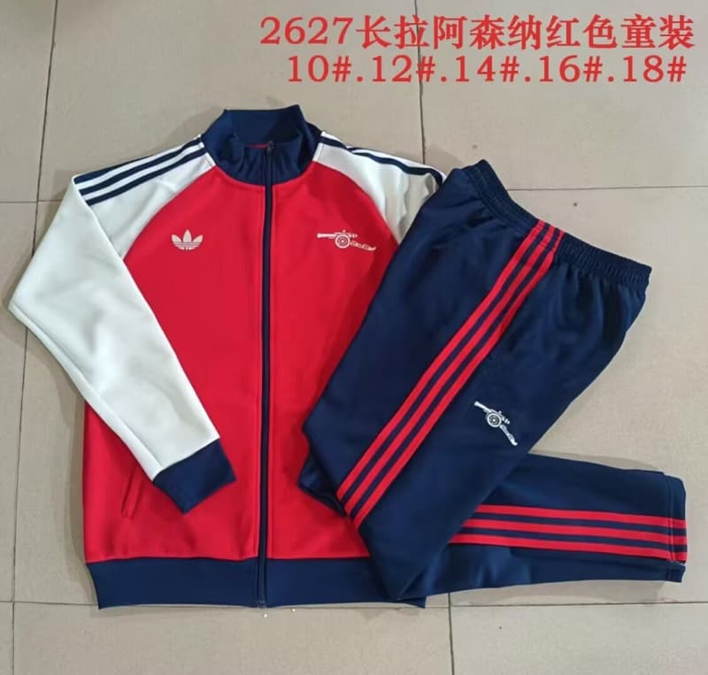 Arsenal 26/27 Kids Red Soccer Tracksuit Arsenal 26/27 Kids Red Soccer Tracksuit